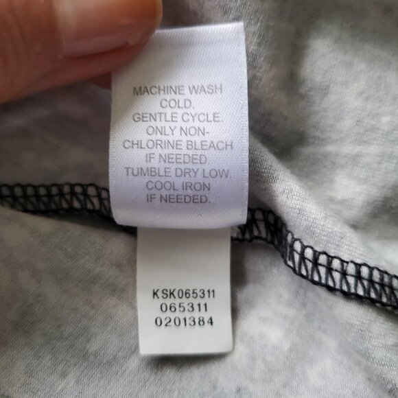 J Jill Blue Skirt Cotton / Modal knit with Multi Print Size M - Picture 10 of 14